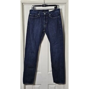 Deus Ex Machina Isola Jeans Mens 34x34 Blue Selvedge Japanese Denim Made In USA